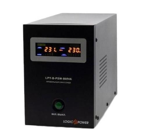 Джерело безперебійного живлення LogicPower LPY-B-PSW-800VA+ з правильною синусоїдою 560 Вт 5/15A 12V (29924291) - фото 1