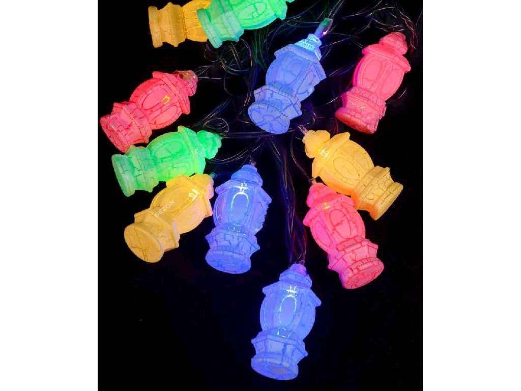 Гірлянда Фігурки 12LED ЛІХТАРИК 5 м з перехідником (1698-26)