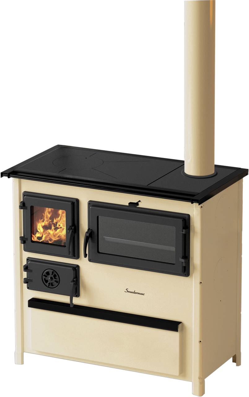 Печь-кухня на дровах для загородного дома MBS TREND R 7,5 кВт Бежевый (CNT00007535)