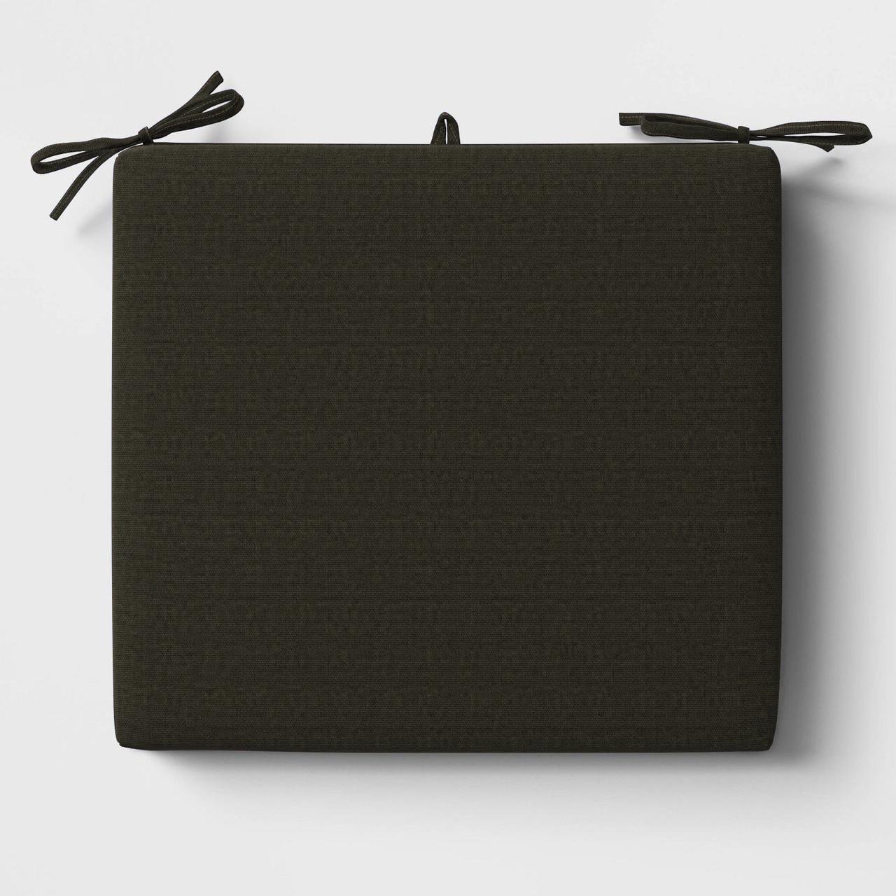 Подушка на стілець/лавку BIG YETI 45x5x45 см квадратна тканина бавовна Темно-сірий (1507122742)