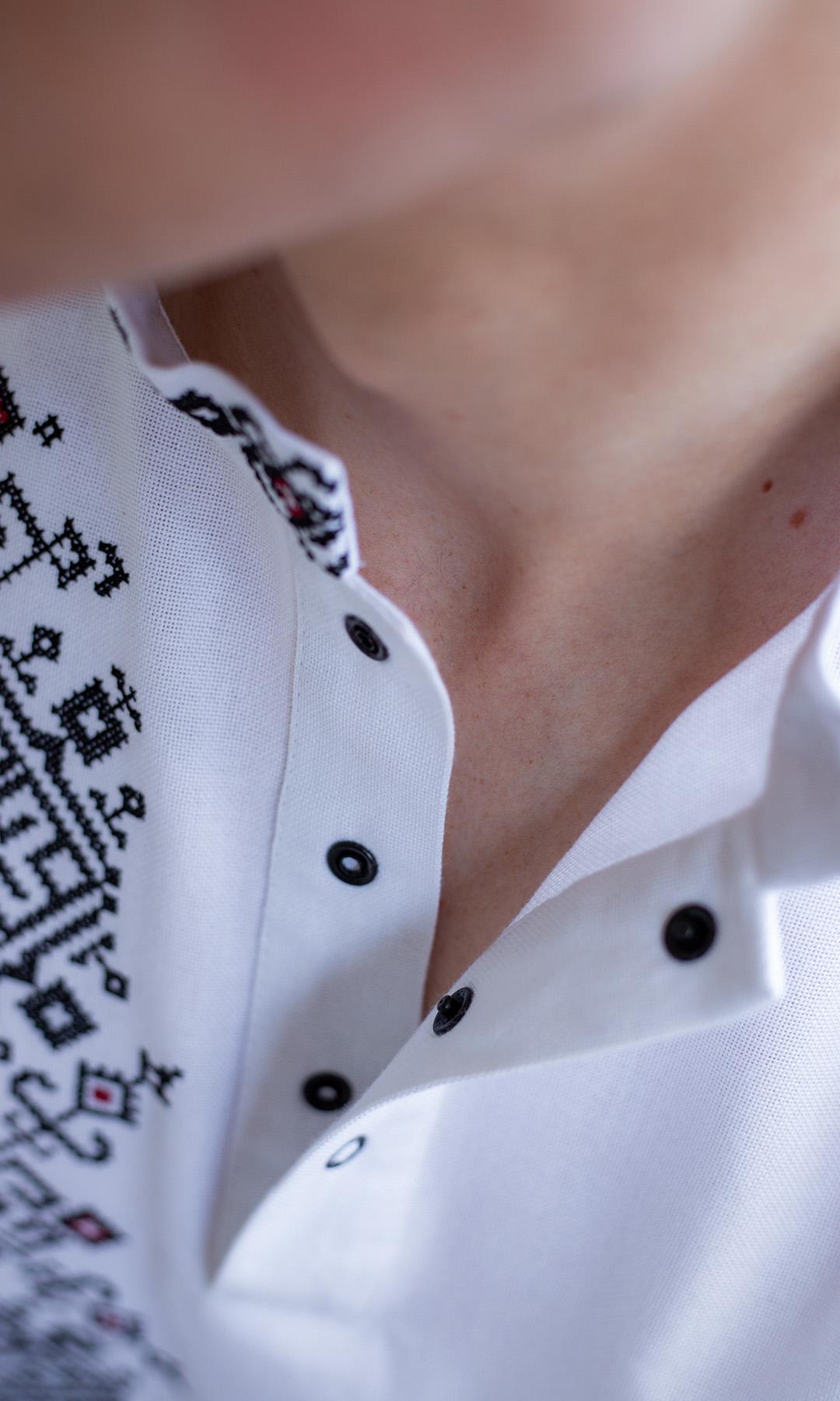 Вишиванка чоловіча Вишиваночка р. 62 Білий (3046-3) - фото 4