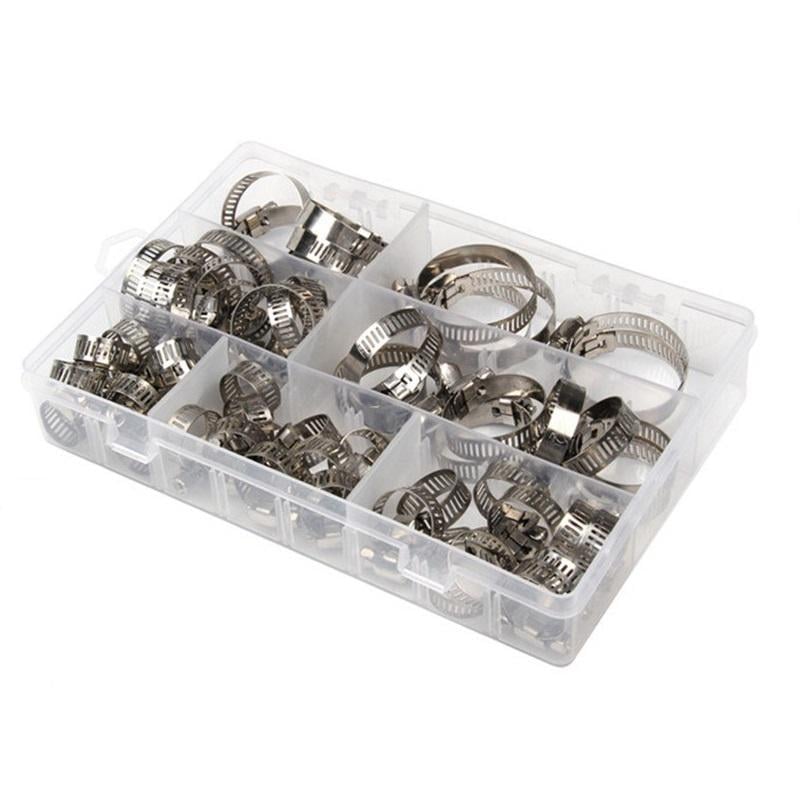 Набір гомутових хомутів металевих 8-38 мм 60 шт. (25878531)