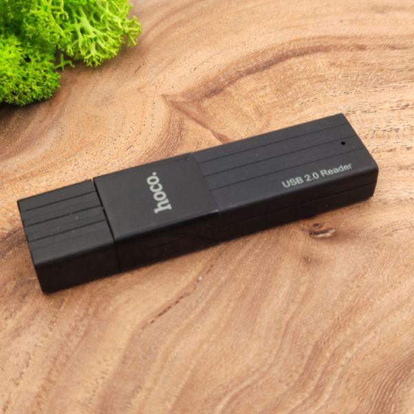 Картридер MicroSD/SD HOCO HB20 Black - фото 3 Картридер MicroSD/SD HOCO HB20 Black - фото 3