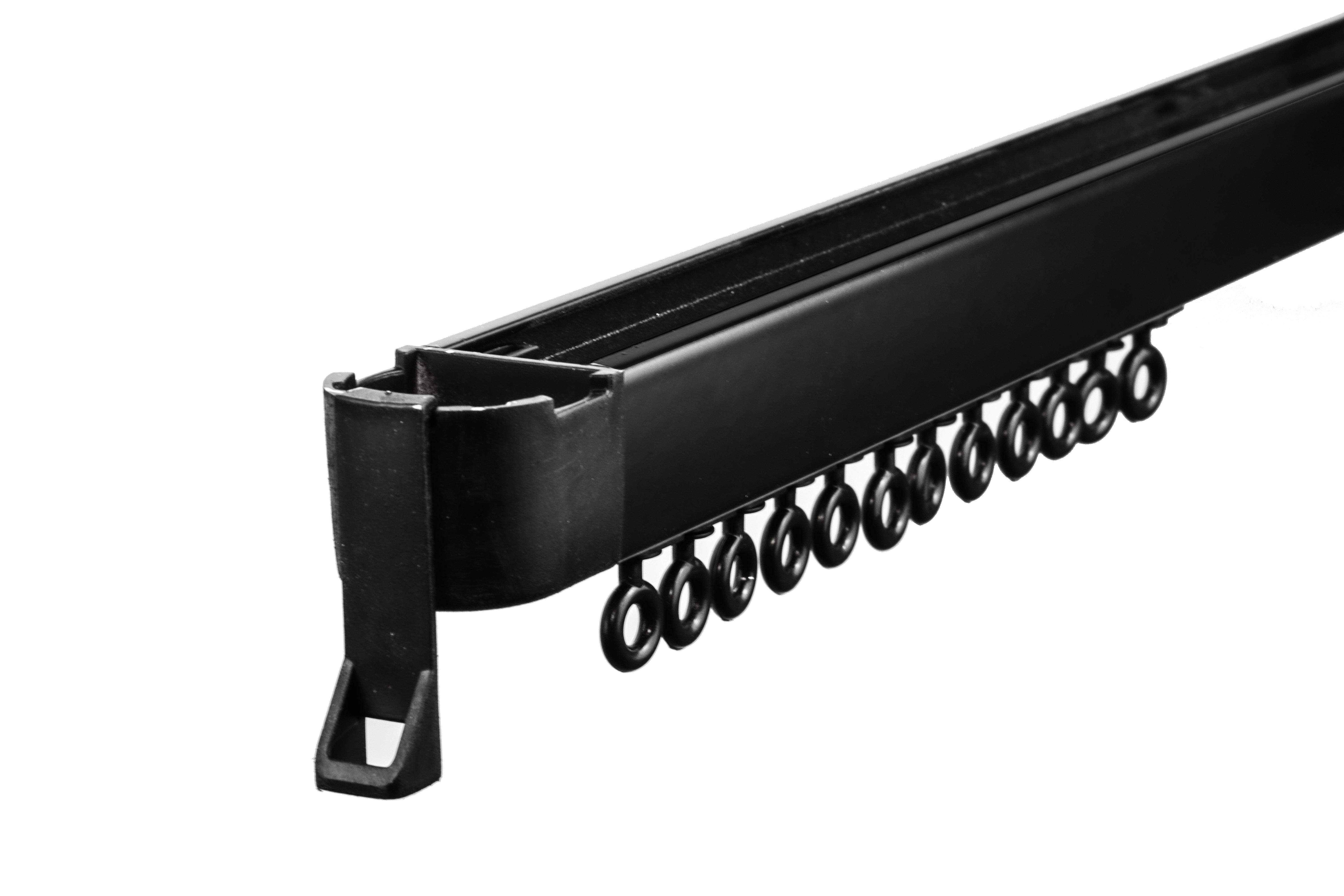 Карниз Strim 250 см гачок Somfy-2 Кр-5 біг-30 Чорний Карниз Strim 250 см гачок Somfy-2 Кр-5 біг-30 Чорний