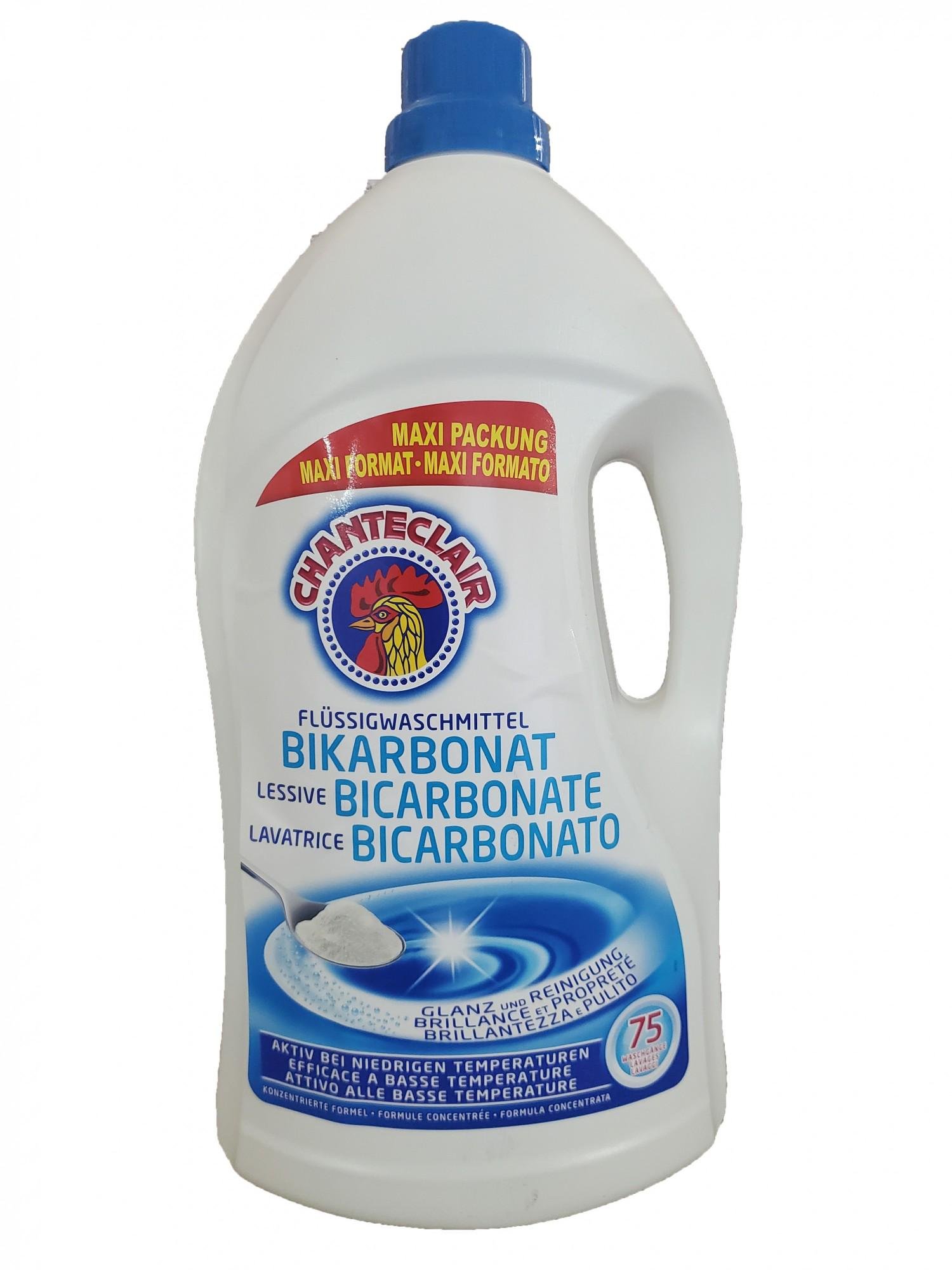 Гель для прання Chanteclair з бікарбонатом для білої та кольорової білизни 3750 мл