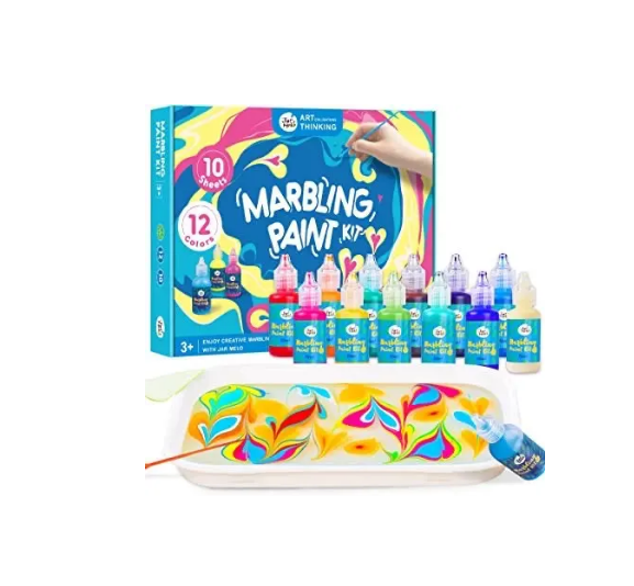 Набір для творчості на воді Jar Melo Ебру Малювання 12 кольорів (001004-88JMPC)