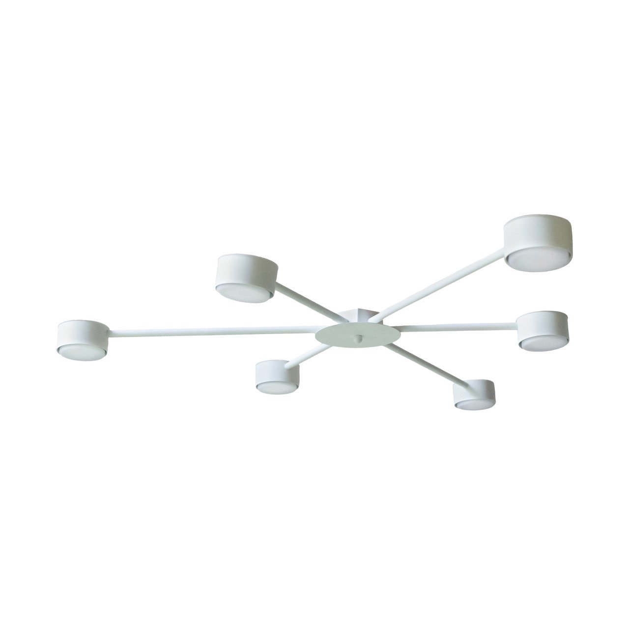 Люстра стельова MSK ELECTRIC Space NL 8040-6 WH GX53 Білий (618665)