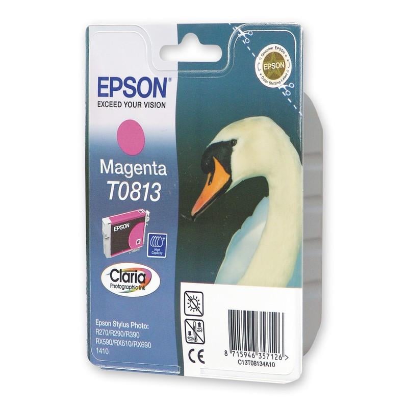 Картридж Epson для принтера Stylus Photo 1410/R270/290/295/390/RX590/610/615/690/T50/59/TX650/65 Magenta (T0813)