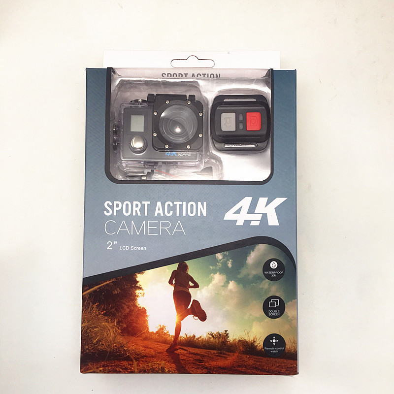 Экшн камера Action Camera A100 Wi-Fi 4K с аквабоксом и набором креплений два экрана Черный + Пульт - фото 11 Экшн камера Action Camera A100 Wi-Fi 4K с аквабоксом и набором креплений два экрана Черный + Пульт - фото 11