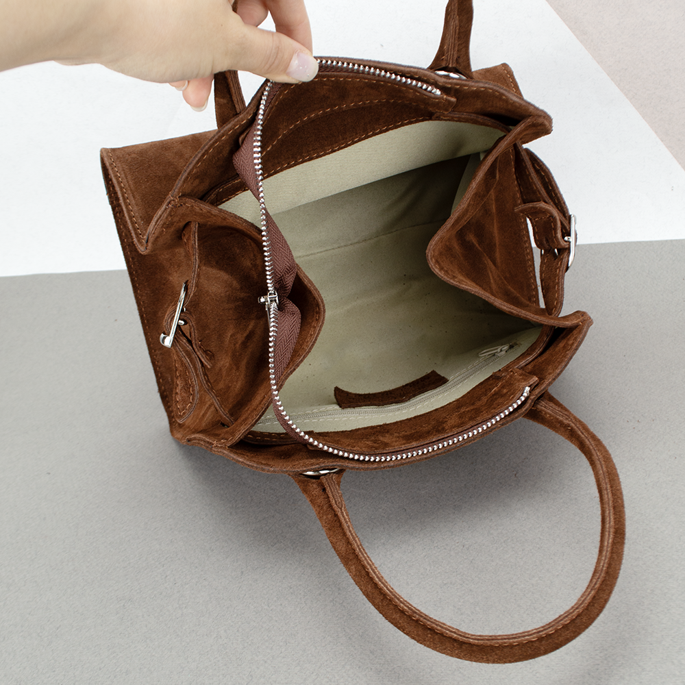 Сумка женская замшевая Virginia Conti 03752_s Темно-рыжий (2449767242) - фото 4