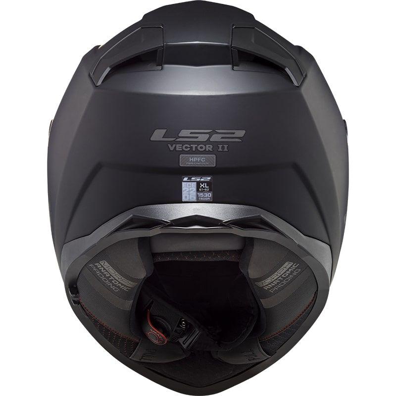 Мотошлем LS2 FF811 Vector 2 Solid S Matt Black (24709) - фото 3