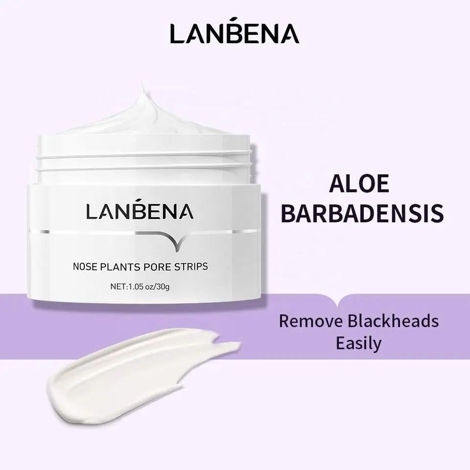 Маска для обличчя від чорних цяток LANBENA Nose Plants Pore Strips 30 г + 60 шт. паперових смужок (12275093) - фото 4