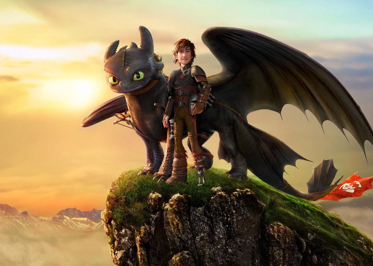 Картина GeekLand How to train your dragon Иккинг и Беззубик (HD.09.046)