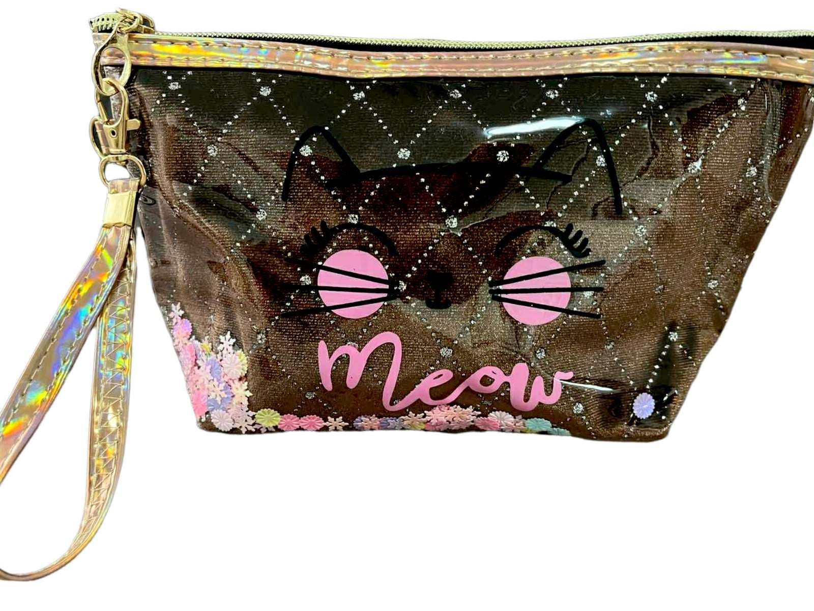 Женская косметика Meow АРТ 11653-2 бархатная 23х14х6 см Шоколадный (24423105)