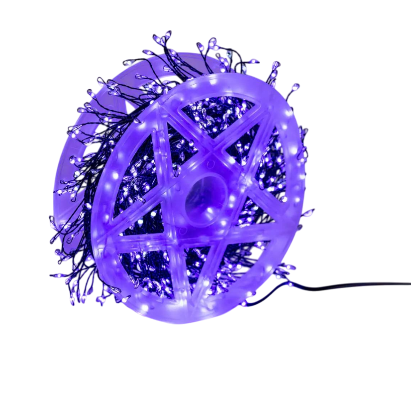 Гирлянда-нить Роса Хвойная лапа 640 LED 30 м Синий