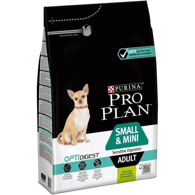 Корм сухий Purina Pro Plan Small&Mini Sensitive Digestion зі смаком ягняти 3 кг (7613036611268)