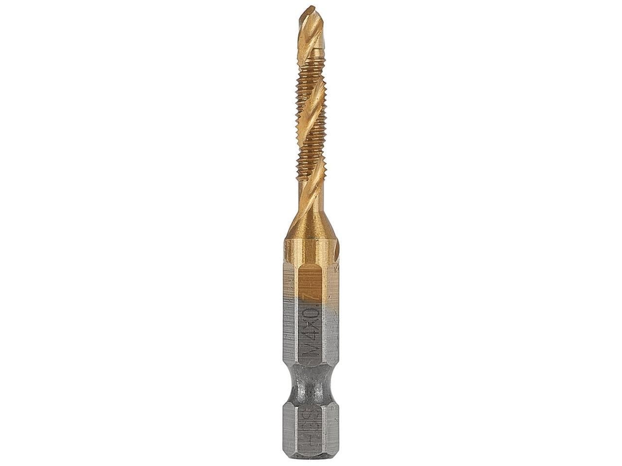 Мітчикове свердло GeKo HSS-tyt M4x0,7 з хвостовиком для шуруповерта Hex E6,3 1/4" 4 (G38131)
