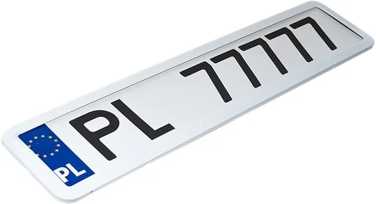 Рамка під номерний знак Elegant Maxi Білий