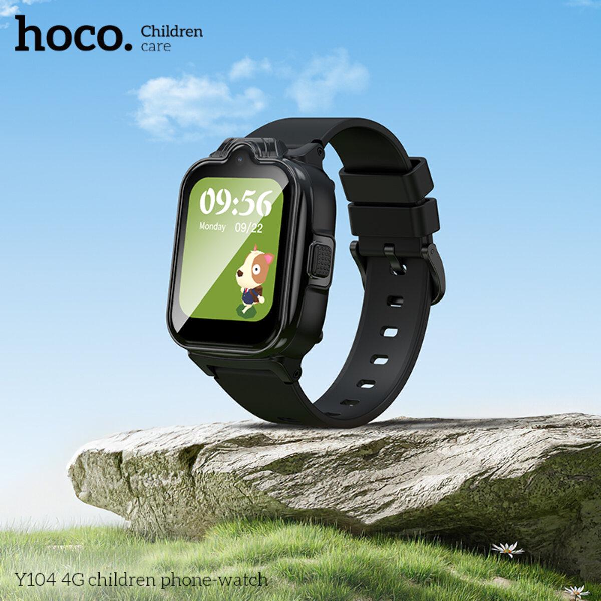 Смарт-годинник дитячий Hoco Y104 4G 1,69" 700 mAh Black (6942007646352) - фото 3 Смарт-годинник дитячий Hoco Y104 4G 1,69" 700 mAh Black (6942007646352) - фото 3