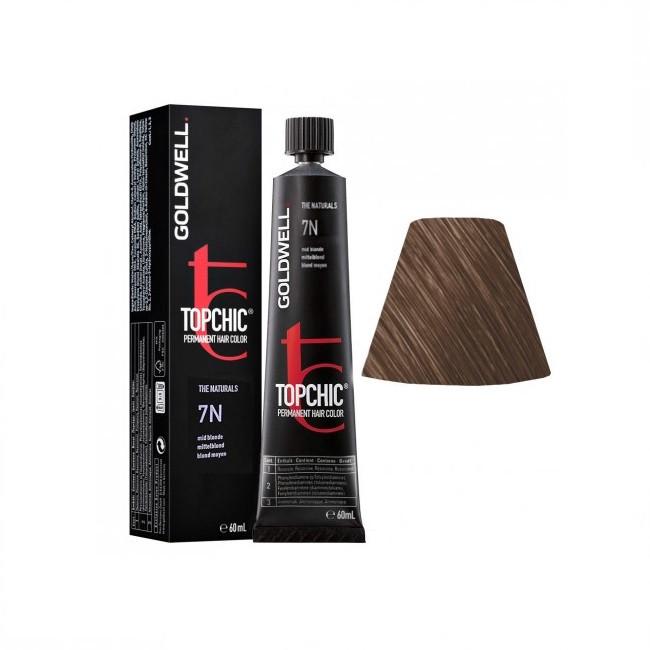 Фарба для волосся професійна Goldwell Topchic Hair Color Coloration 7N 60 мл Mid Blonde (1533677211)