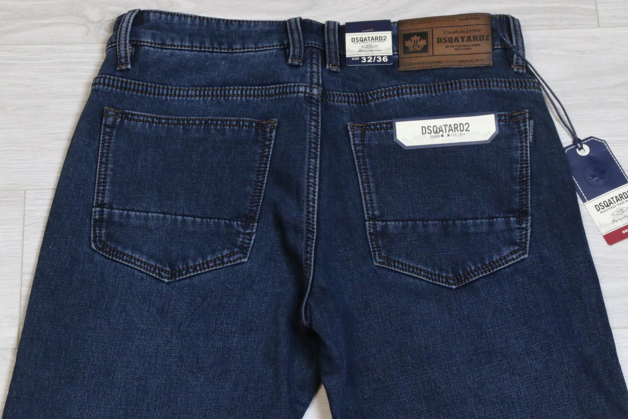 Джинси чоловічі зимові класичні Dsqatard 2 р. 36 Синій графіт (2285) - фото 7