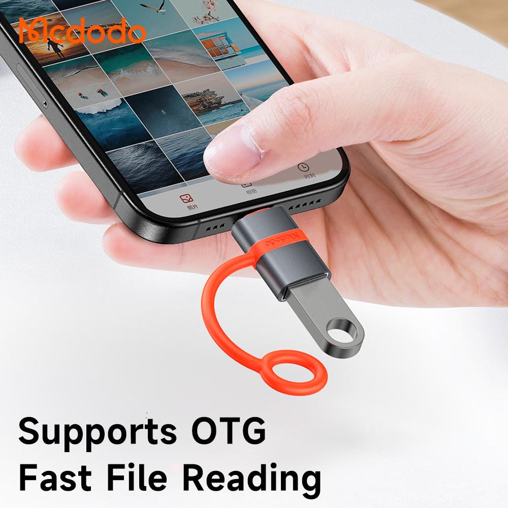 Адаптер Mcdodo OT-3810 USB-A to USB-C Adapter with Silicone Hook - фото 4