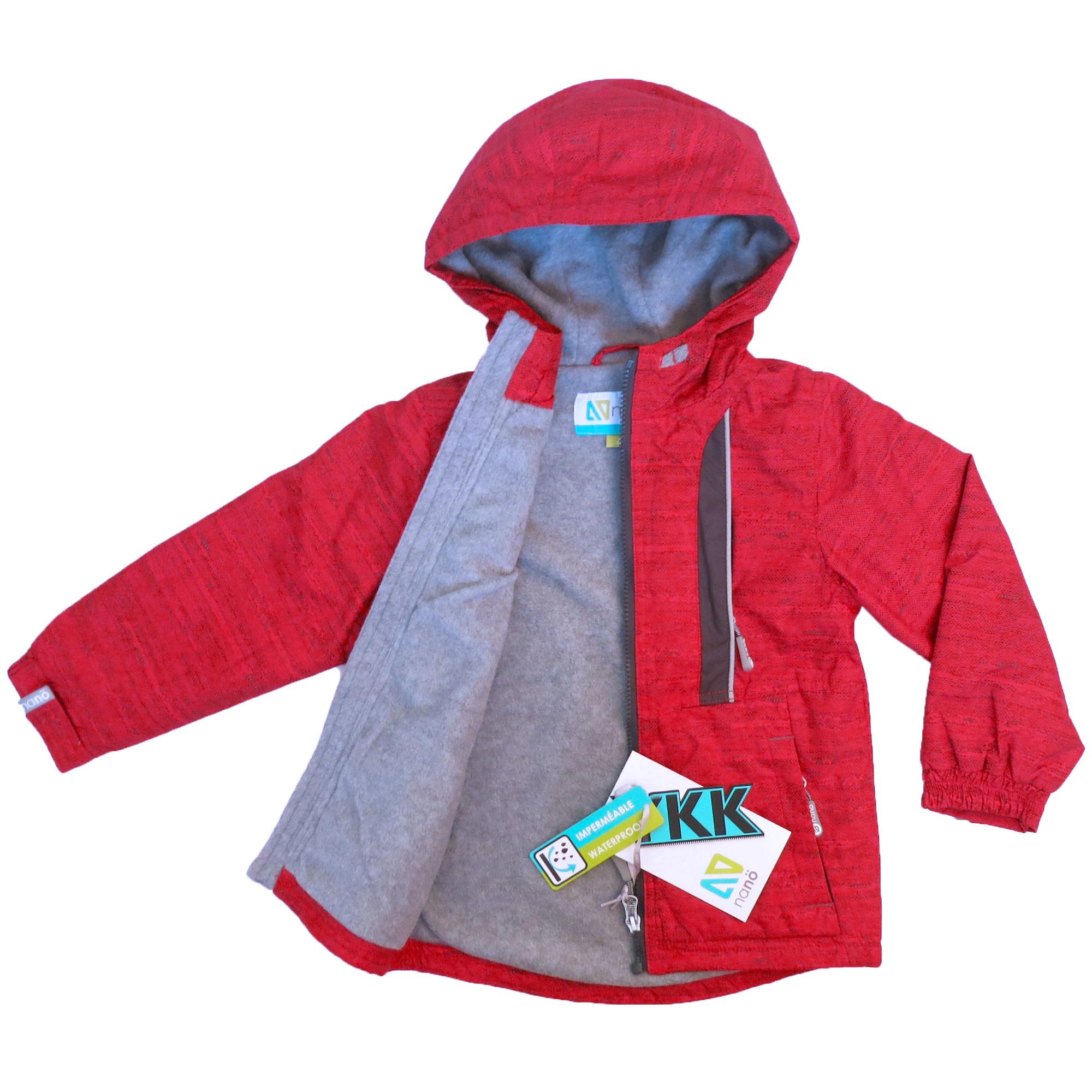 Куртка детская демисезонная Nano S18J251 для мальчика на флисе 74-82 см Ярко-красный (S18J251-FerrariRed-12m) - фото 2
