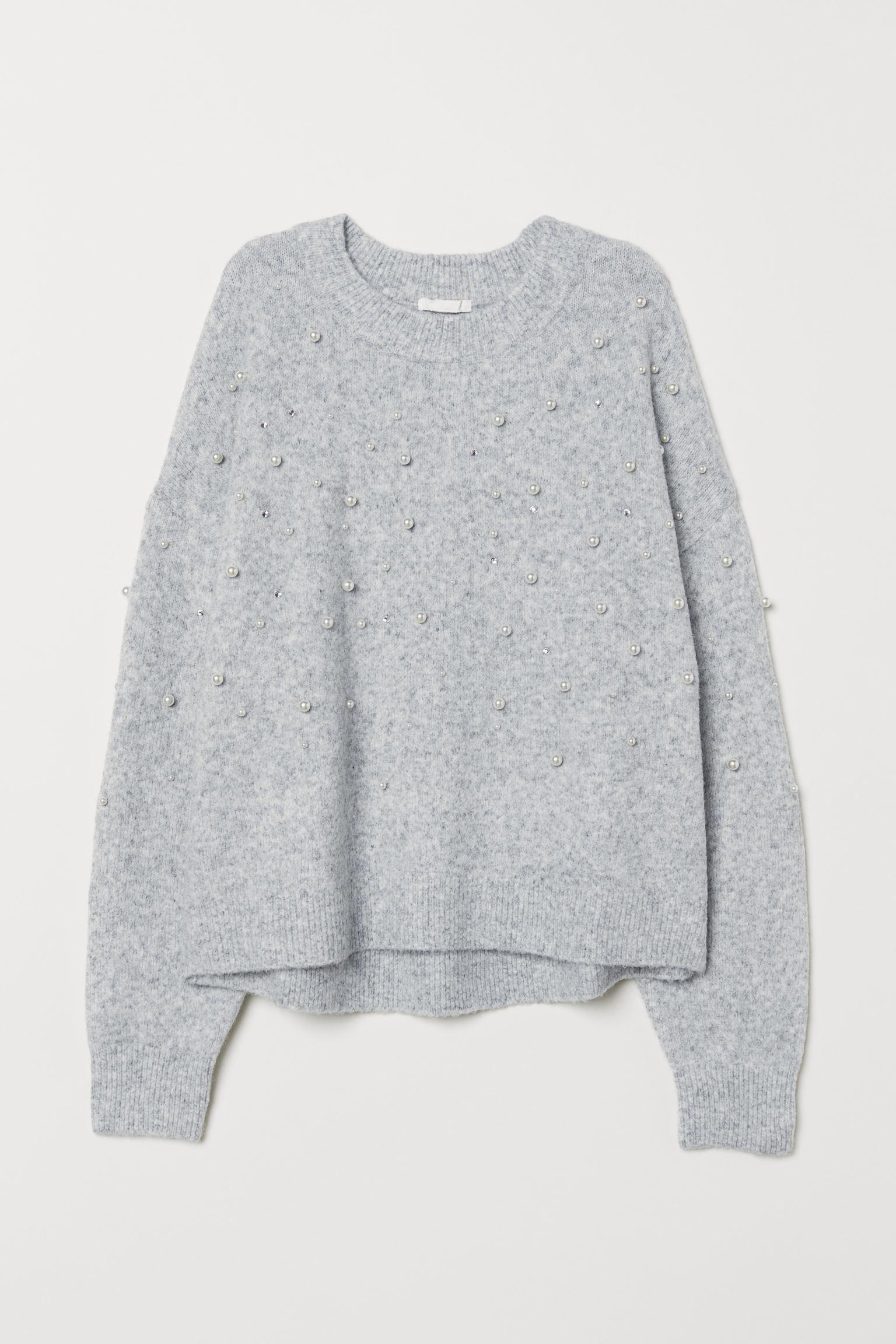 Джемпер H&M XL Серый меланж (1702676539)