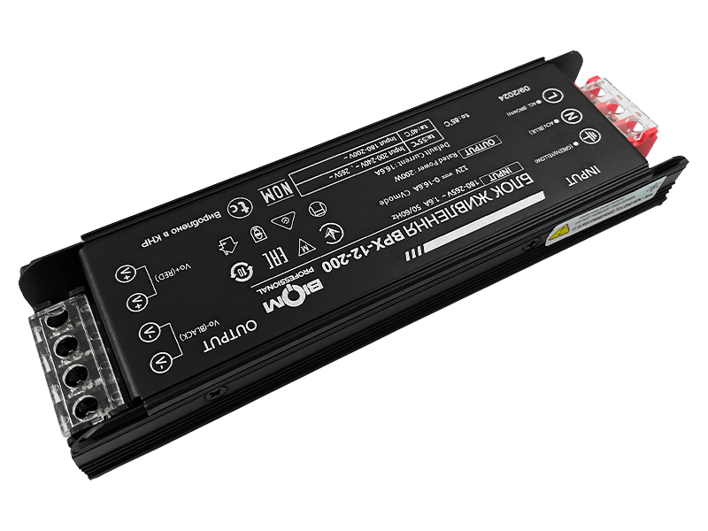 Блок питания Biom Professional 200W IP20 12V BPX-200 16,6А (9342) - фото 2 Блок питания Biom Professional 200W IP20 12V BPX-200 16,6А (9342) - фото 2