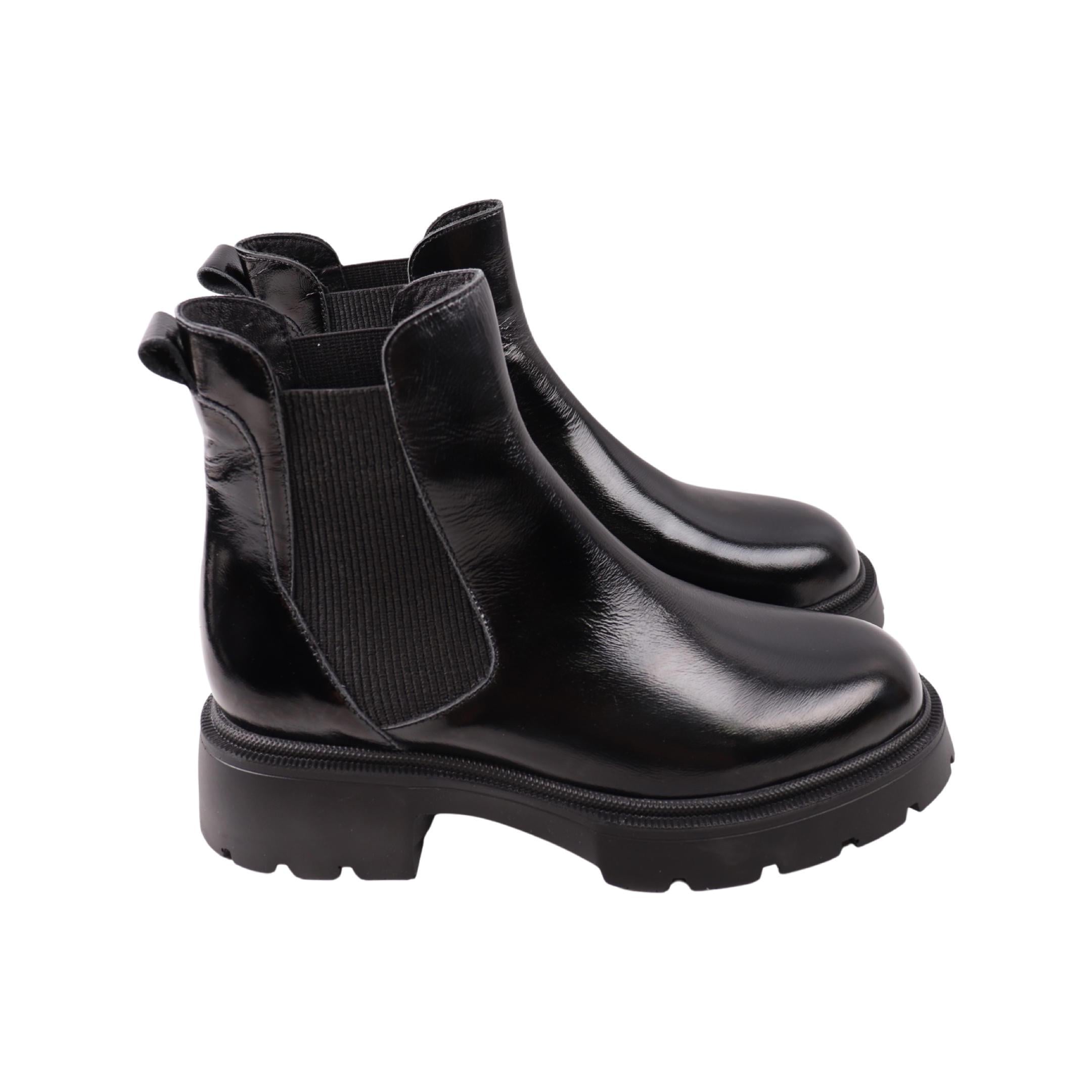 Ботинки женские AQUAMARIN натуральная кожа р. 38 Черный (2506-23DHC)