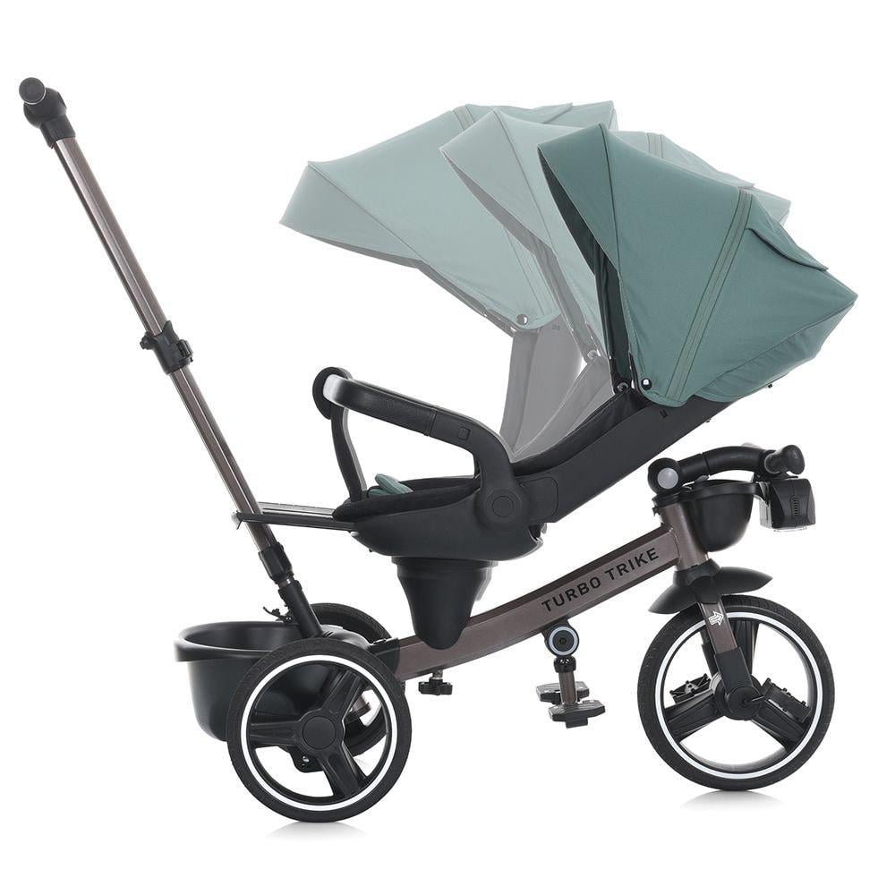 Велосипед детский 3-х колесный Turbo Trike MT 1002-4 от 1,5 до 3 лет поворотное сиденье Зеленый (24604066) - фото 3
