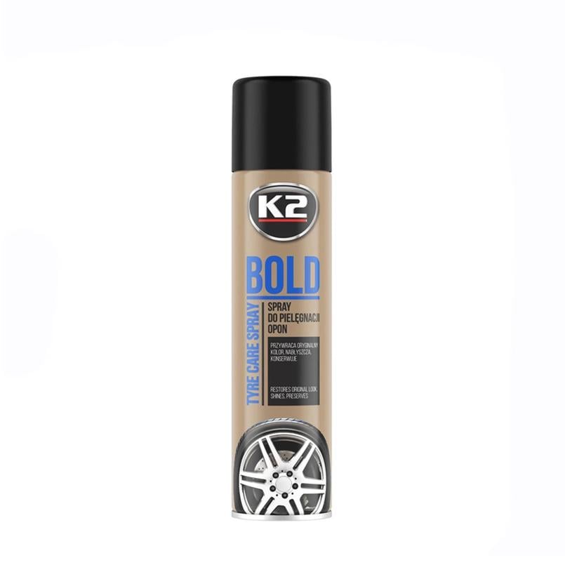 Засіб догляду за шинами аерозоль K2 BOLD SPRAY 600 мл (K1561)