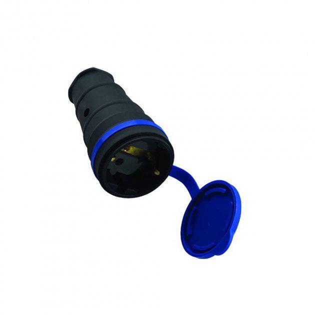 Розетка одинарна переносна Violux з заглушкою (27849303)