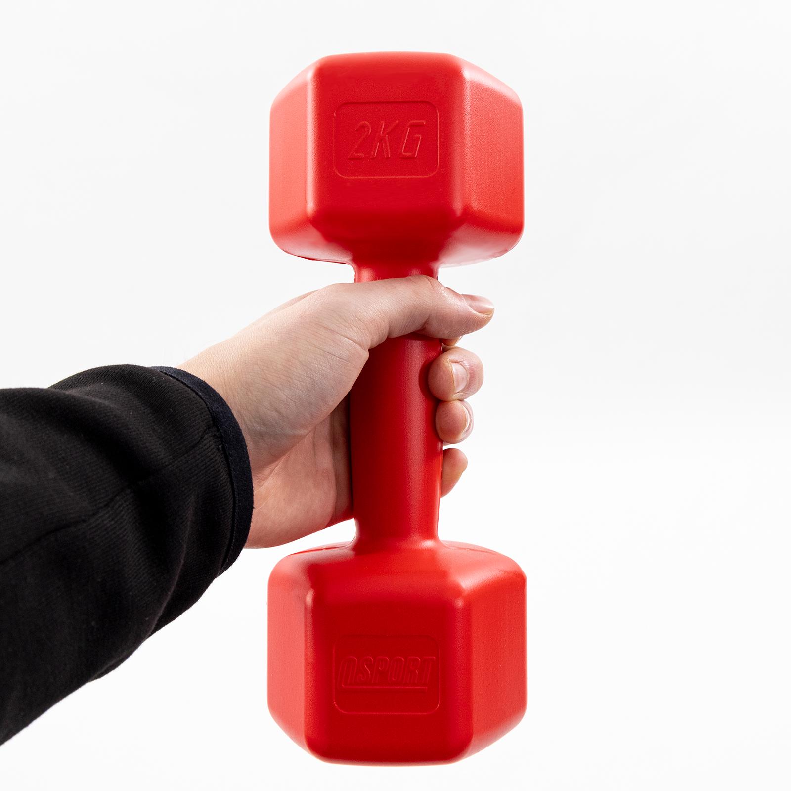 Килимок для йоги та фітнесу та гантелі для фітнесу 2 шт. по 2кг Osport Set 82 Фіолетово-червоний (n-0112) - фото 4 Килимок для йоги та фітнесу та гантелі для фітнесу 2 шт. по 2кг Osport Set 82 Фіолетово-червоний (n-0112) - фото 4