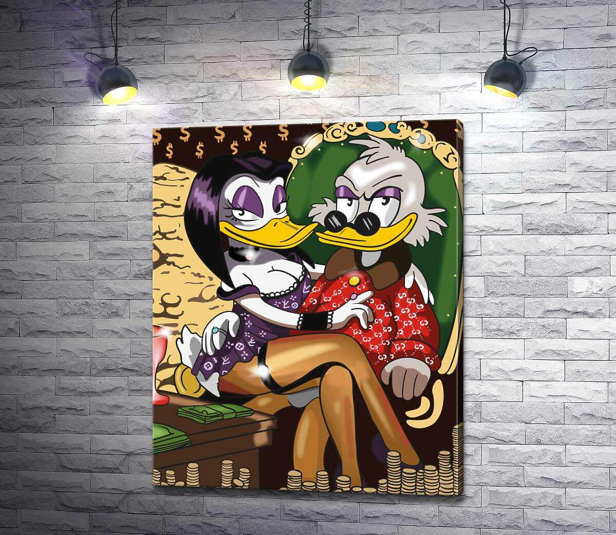 Картина ArtPoster Магика де Гипноз (Magica De Spell) соблазнительно сидит на руках у Скруджа МакДака (Scrooge McDuck) 80x100 см Модуль №1 (000348) Картина ArtPoster Магика де Гипноз (Magica De Spell) соблазнительно сидит на руках у Скруджа МакДака (Scrooge McDuck) 80x100 см Модуль №1 (000348)