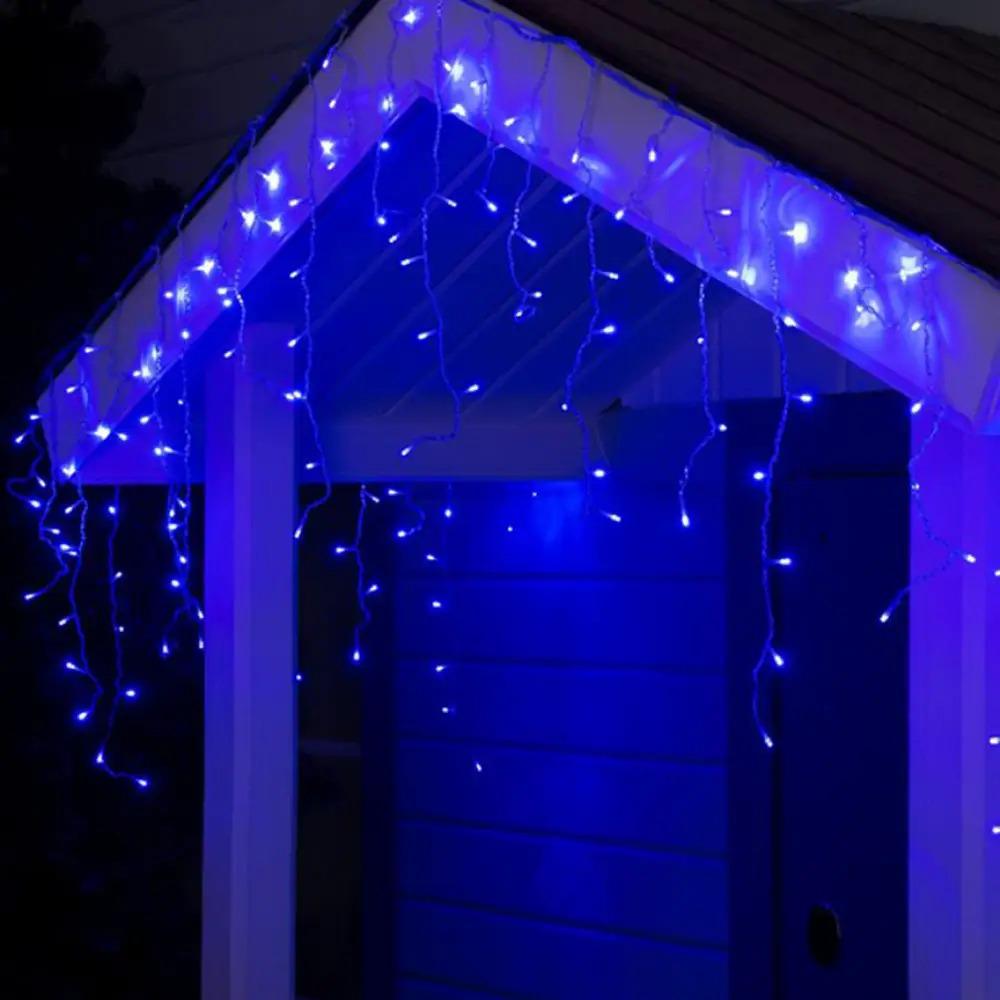 Гирлянда светодиодная бахрома 5 м 120 LED 220 В белый провод