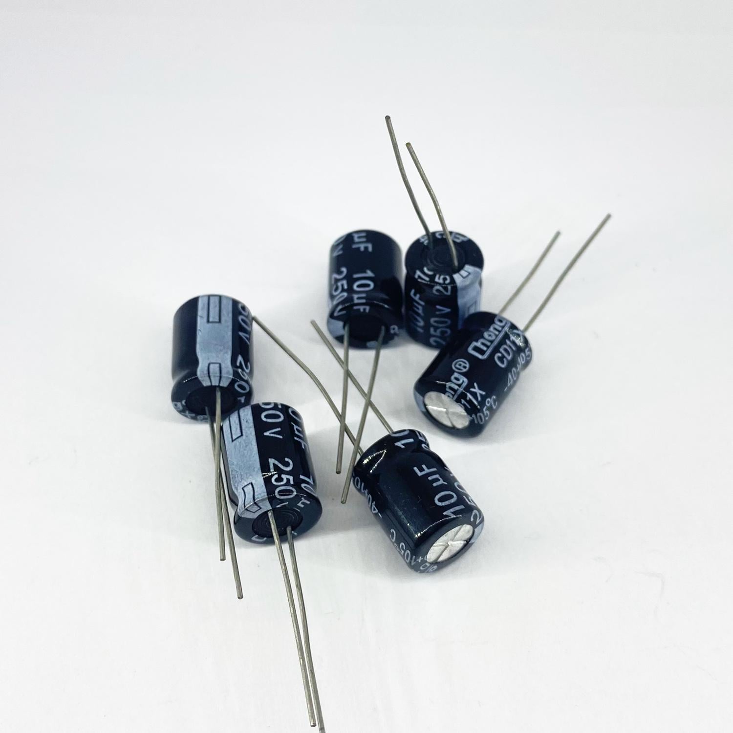Электролитические конденсаторы ChongX 10 мкф 250V 10x13 мм 105 °C (5254)