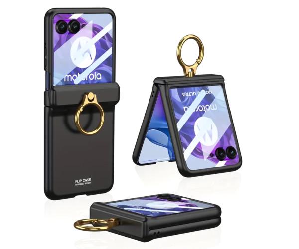 Чехол - накладка GKK Flip Case для Motorola Razr 50 Ultra / Razr+ 2024 Черный Чехол - накладка GKK Flip Case для Motorola Razr 50 Ultra / Razr+ 2024 Черный