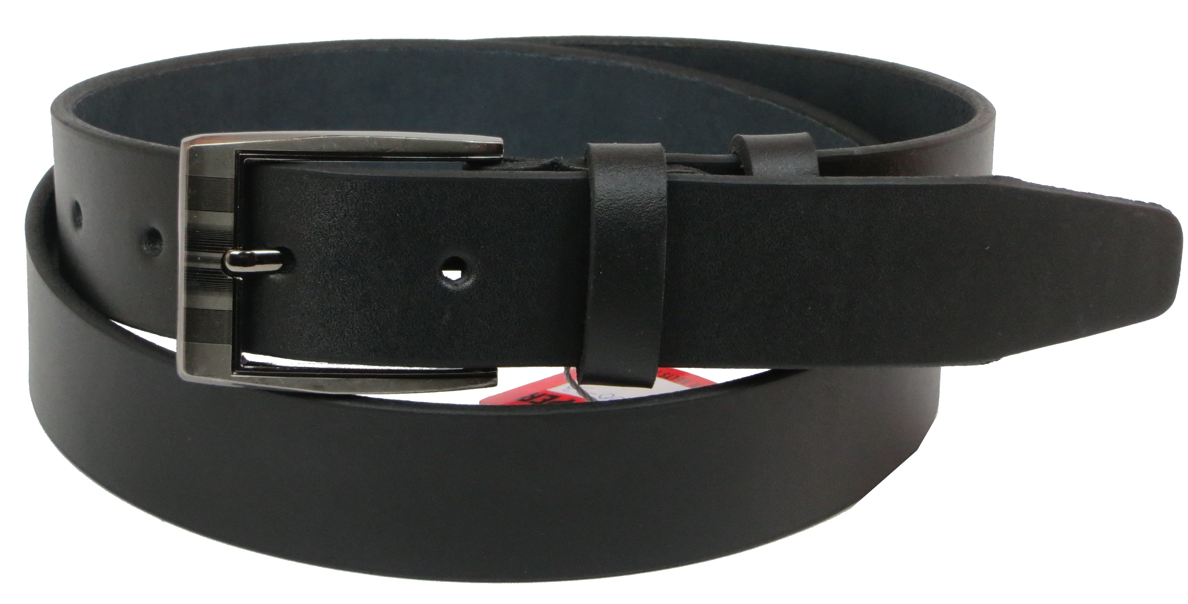 Ремень мужской Skipper кожаный Черный (1200-33)