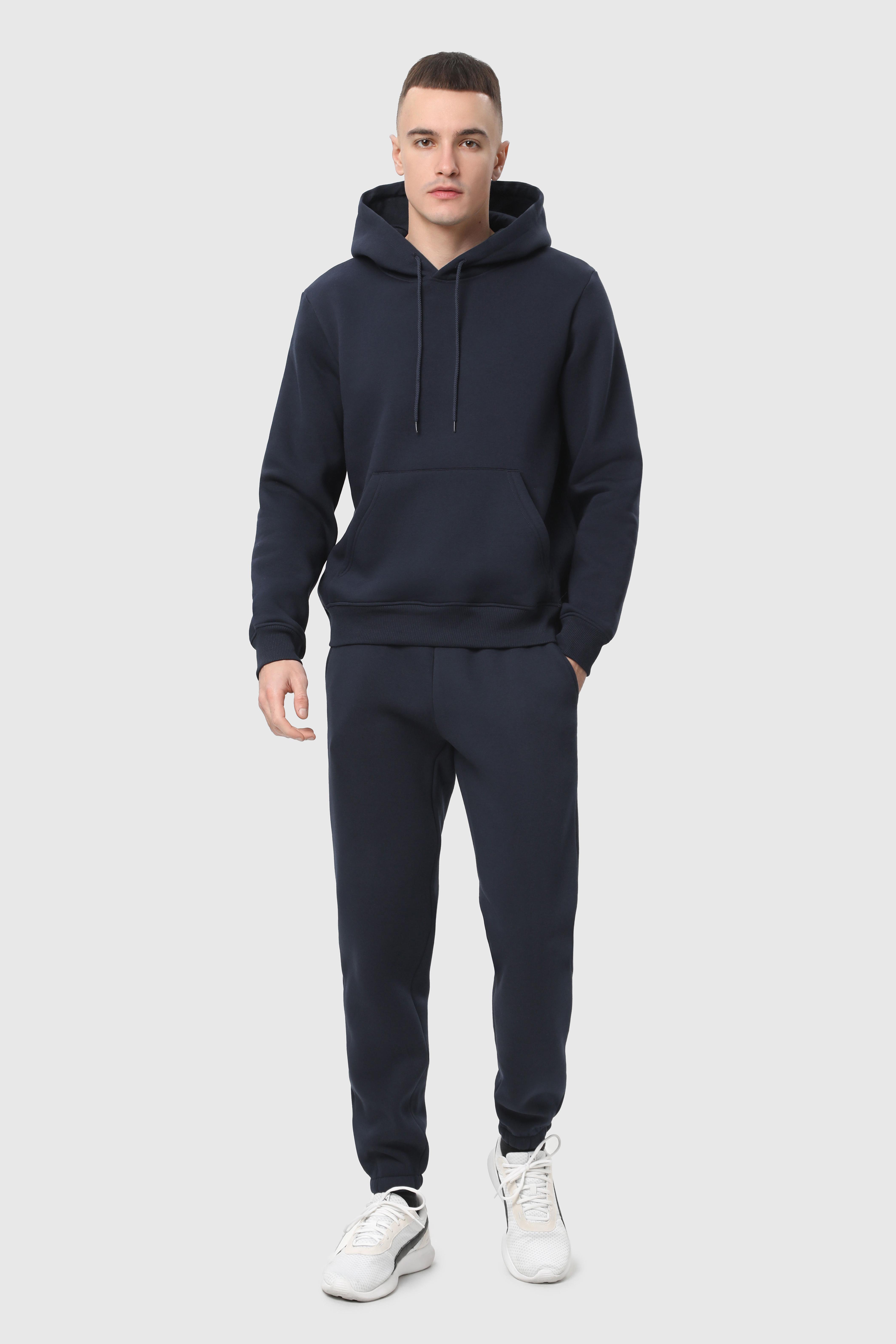 Костюм худі та штани чоловічий утеплений Ray BASIC U0801 L Темно-синій