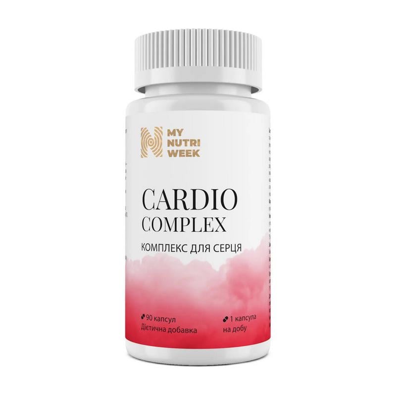 Комплекс для сердца и сосудов с Q10 и куркумином My Nutri Week Cardio Complex 90 капс.
