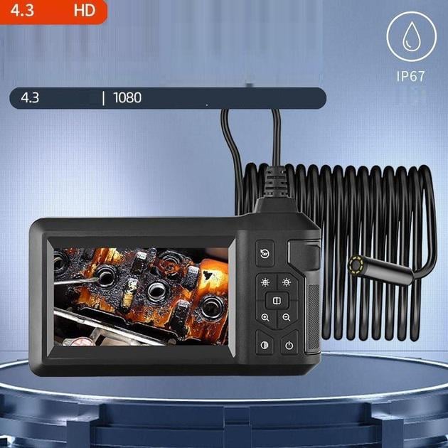 Эндоскоп автомобильный с монитором 4,3" 8 мм с жестким кабелем и насадками 2 м (25860130) - фото 10 Эндоскоп автомобильный с монитором 4,3" 8 мм с жестким кабелем и насадками 2 м (25860130) - фото 10