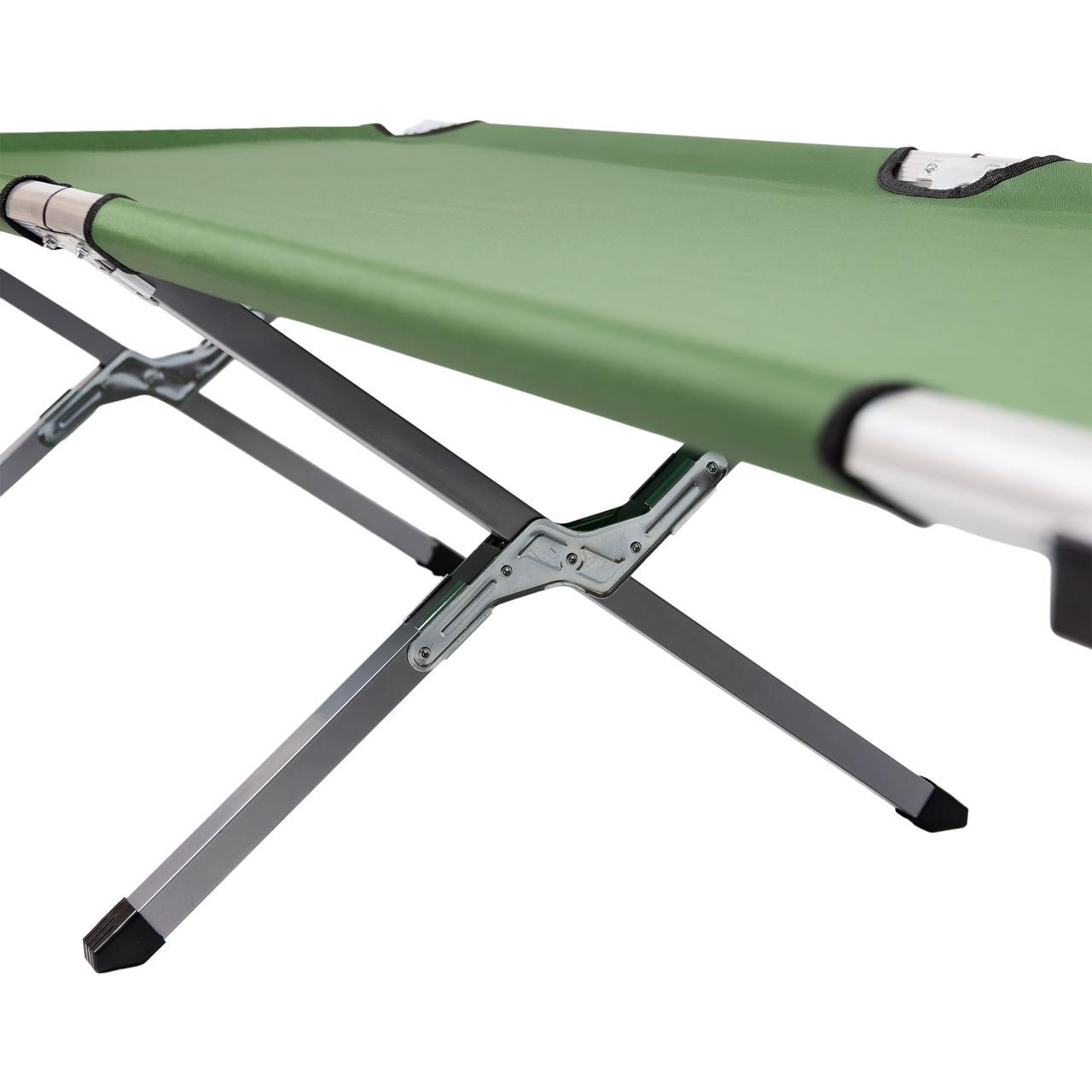 Лежак розкладний туристичний 190х70х44 см Зелений - фото 3 Лежак розкладний туристичний 190х70х44 см Зелений - фото 3