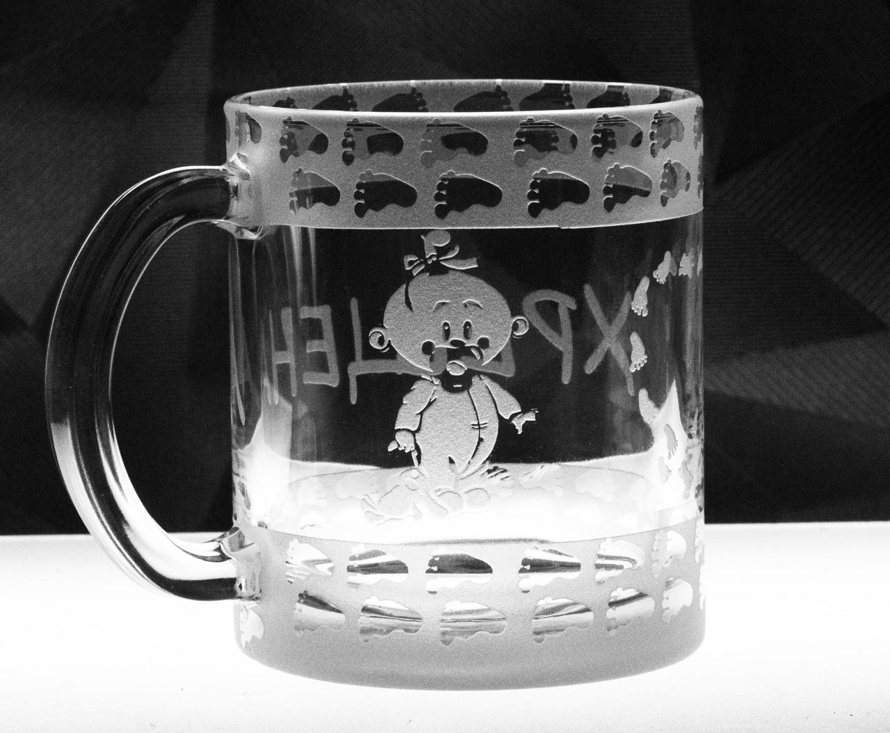 Подарункова чашка з гравіюванням ''Хрещена'' 320 мл (2376048577)