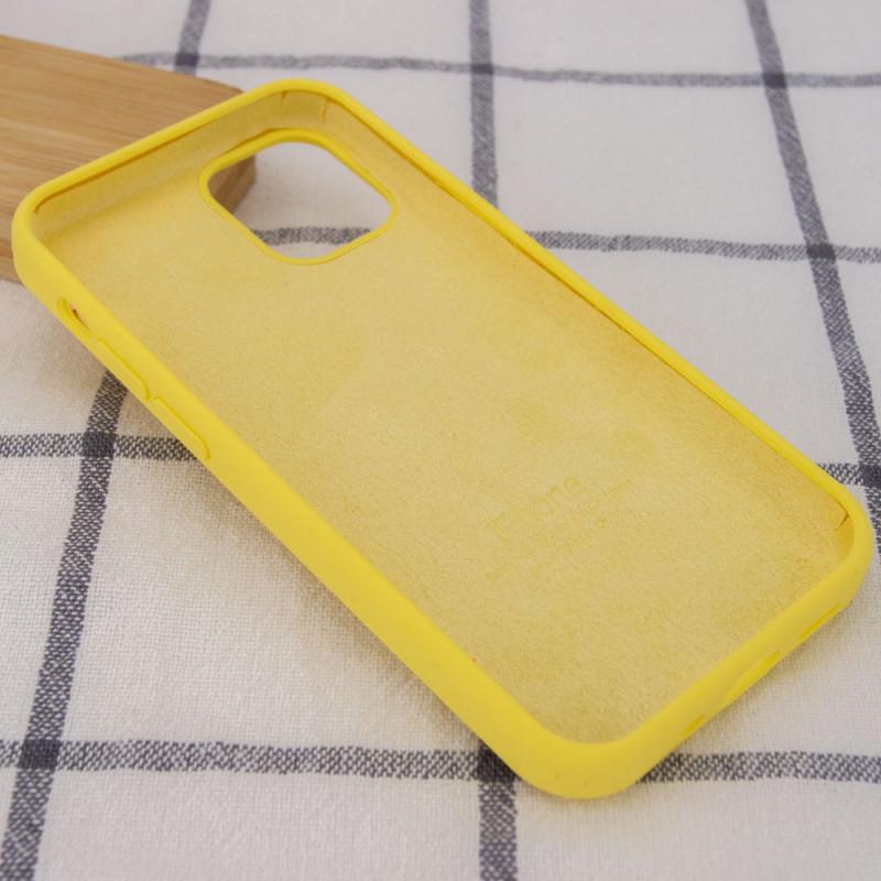 Противоударный чехол Silicone Case Full Protective AA для Apple iPhone 13 mini 5.4" Желтый/Yellow - фото 3