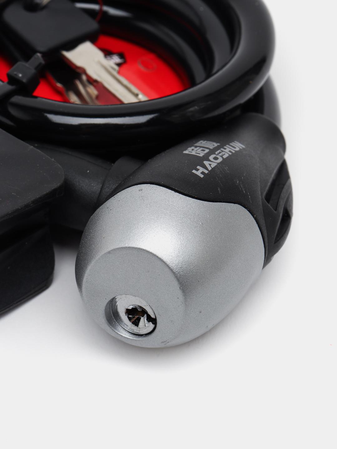 Замок тросовий велосипедний на ключі з кріпленням 10х1000 мм (28766618) - фото 2