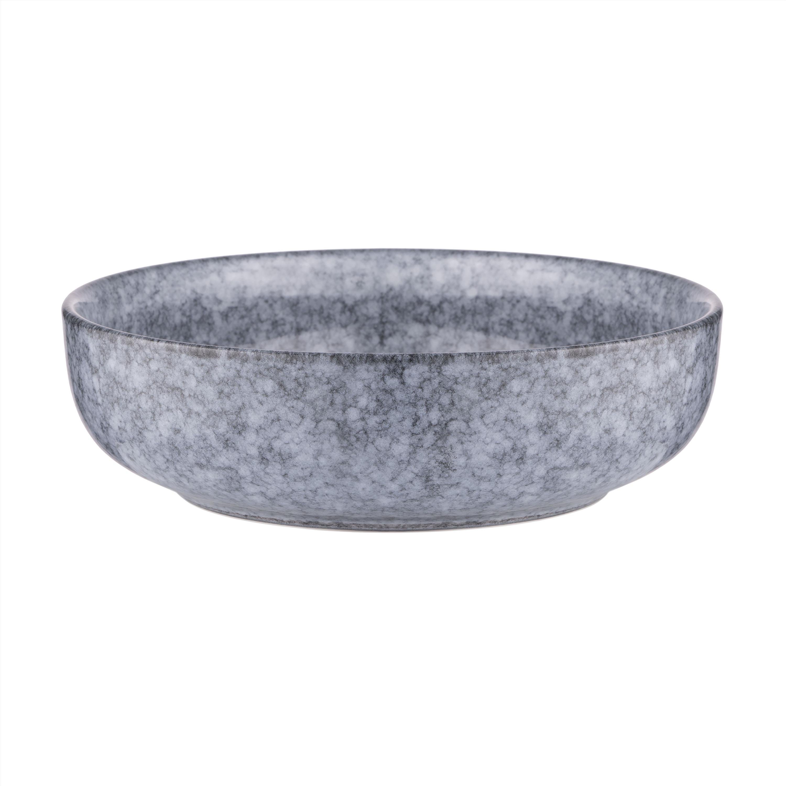 Набор посуды для двух персон Ardesto Loreto 10 предметов фарфор Темно-серый/Серо-голубой мраморный - фото 23