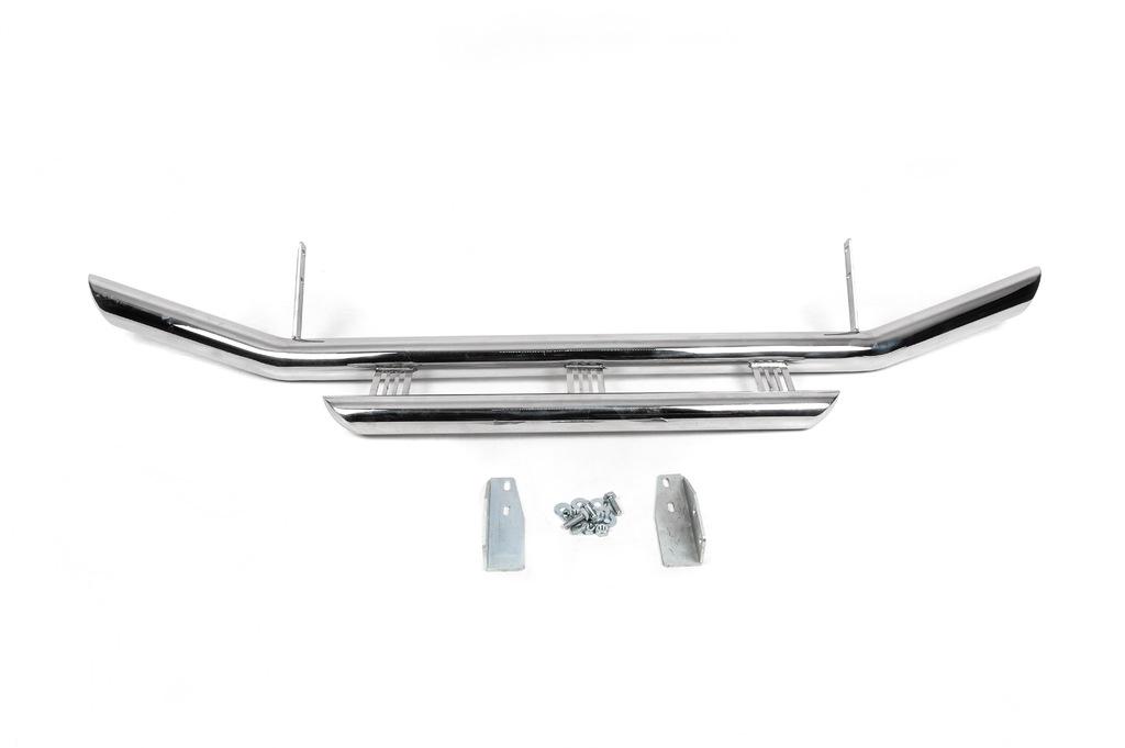 Передняя дуга ST014 60 мм на 42 мм CAN для Toyota Land Cruiser 200 нержавеющая сталь Хром