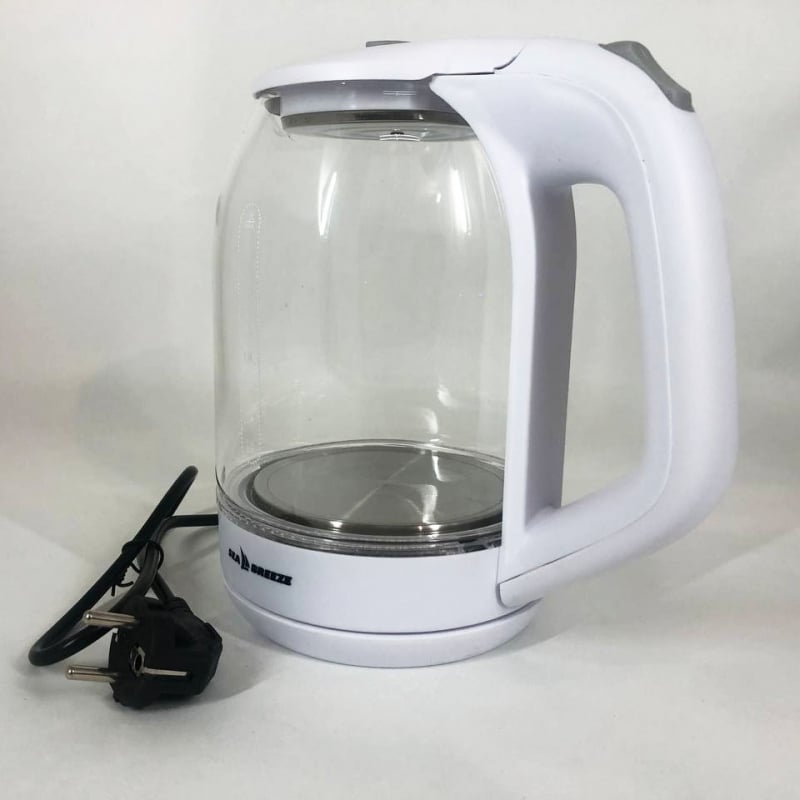 Електрочайник SeaBreeze SB-015 скляний 1,8 л 1500 Вт White (tf5876) - фото 3
