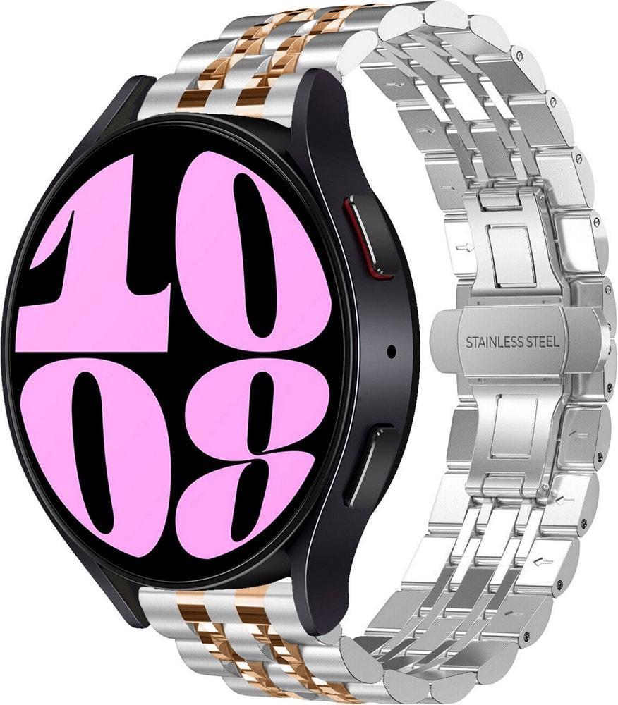 Браслет металлический Spinye Line для Galaxy Watch 6 40 мм Silver Rose (37548-68)